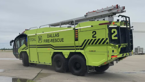 Update: Dallas Fire-Rescue unveils world’s first all-electric airport fire truck