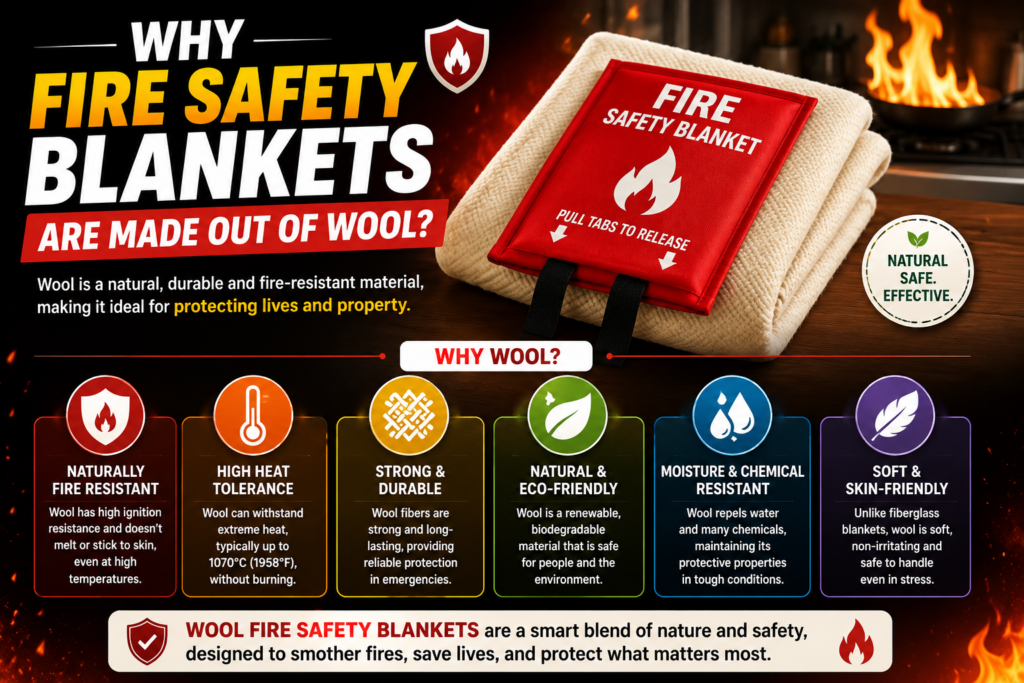 Why Fire Safety Blankets Are Made Out of Wool