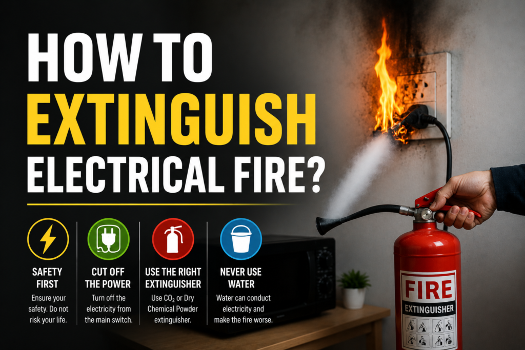 How to Extinguish Electrical Fire?
