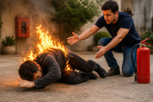 What Should You Do If Someone Is on Fire?