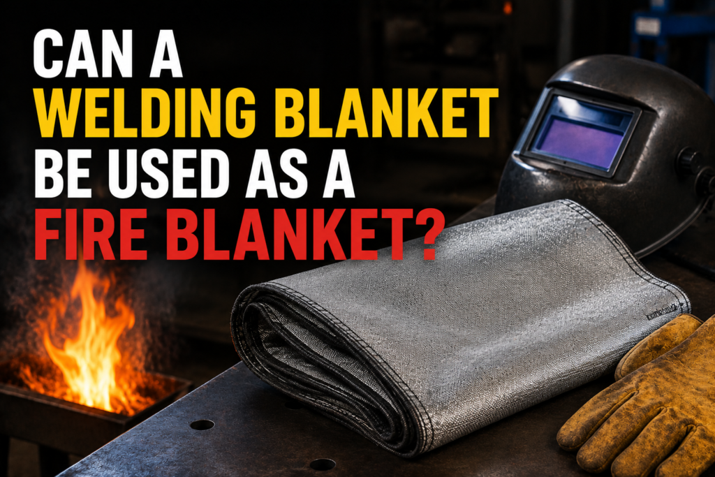 Can a welding blanket be used as a fire blanket?