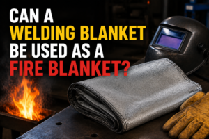 Can a welding blanket be used as a fire blanket?